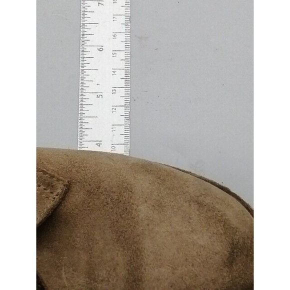 J. Crew Womens Ankle Boots Beige Suede Lace Up Bootie Shoe Wedge Heel 7.5 - Picture 7 of 11